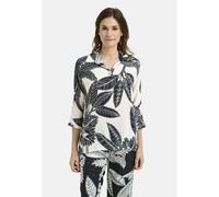 Smith&Soul - Half Placket Collar Blouse offwhite print - Gr. - XS