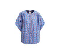 Smith&Soul - Half Slv Batwing Blouse with Placket indigo print - Gr. - XS