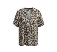 Smith and Soul Regular Fit Bluse aus Viskose mit V-Ausschnitt in Beige, Größe S