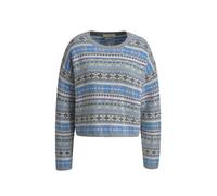 Smith&Soul - Jacquard Pullover1 grey melange print - Gr. - S