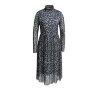 Smith&Soul - Mesh Dress with Stand Collar grey melange print - Gr. - S