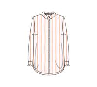 Smith & Soul - Neon Stripe Shirt Collar Blouse offwhite print - Gr. - S