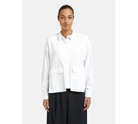 Hemdbluse SMITH & SOUL, Damen, Gr. S, weiß, Web, Obermaterial: 70% Baumwolle, 27% Polyester, 3% Elasthan, unifarben, regular fit hüftlang, 2-Knopf-Manschette mit Schlitz, Blusen Hemdbluse, mit Pattent