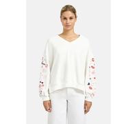 Smith&Soul - Oversize Sweatshirt Sleeve Embroidery offwhite - Gr. - M