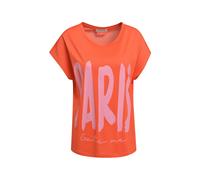 Smith & Soul - Oversize T-Shirt Wording mandarin red - Gr. - XS