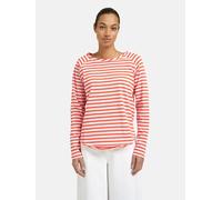Smith&Soul - Ragular Basic Sweat Raglan Striped mandarin red - Gr. - L