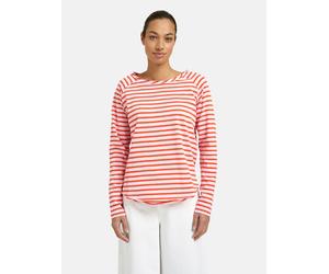 Smith & Soul - Ragular Basic Sweat Raglan Striped mandarin red - Gr. - XS