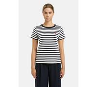 Smith & Soul - Regular T-Shirt Interlock Striped marine - Gr. - XS