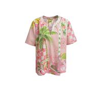 Smith & Soul - Short Slv V-neck Blouse powder rosã© print - Gr. - XS
