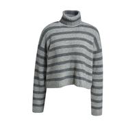 Smith&Soul - Striped Boxy Turtle Neck Pullover anthracite mel.print - Gr. - M