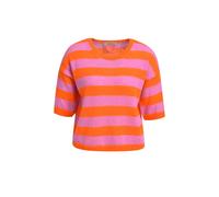 STRIPED HAIRY HALF SLV PULLOVER XS