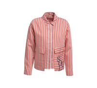 Smith&Soul - Striped Overlapping Pocket Blouse mandarin red print - Gr. - S