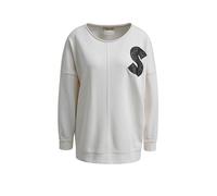 Longsweatshirt SMITH & SOUL, Damen, Gr. M, sand, Sweatware, Obermaterial: 70% Baumwolle, 30% Polyester, unifarben, oversize hüftbedeckend, Rundhals, angesetztes Bündchen, Sweatshirts, mit kontrastfarb