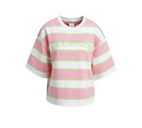 Boxy cropped College Sweatshirt short sleeve Multistriped Sonstige XS