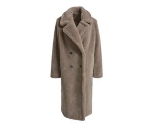 Smith&Soul - Teddy Fur Coat taupe - Gr. - L