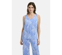 Smith&Soul - Woven Blouse V-neck Top true blue print - Gr. - M