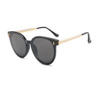 SMMZRF Sonnenbrille Runde Sonnenbrille Mit Großem Rahmen Für Damen Personalisierte Sonnenbrille Für Herren-Aa-Mit Box