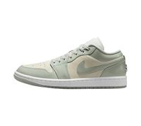 Smoke Grey/Black Sail Musselin Air Jordan 1 Low SE, Sail/Metallic Silver/White/Seafoam, 9