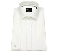 Smokinghemd - Body Fit - verdeckte Leiste - Umschlagmanschette - hellbeige Venti