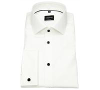 Smokinghemd - Modern Fit - Kontrastköpfe - UMA - helles beige Venti