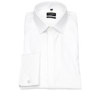 Smokinghemd - No. Six Super Slim - Umschlagmanschette - blickdicht - weiß OLYMP