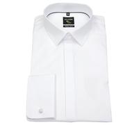 Smokinghemd - No. Six Super Slim - Umschlagmanschette - weiß OLYMP