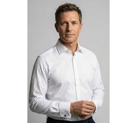 Smokinghemd OLYMP "Level Five body fit", Herren, Gr. 45, N-Gr, beige (hellbeige), Web, Obermaterial: 97% Baumwolle, 3% Elastolefin, schmal, Umschlagmanschette, Hemden, Umschlagmanschetten,verdeckte Kn