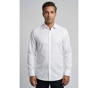 OLYMP Smokinghemd Herren Slim Fit Umschlagmanschetten Baumwoll-Stretch Weiß Größe 45