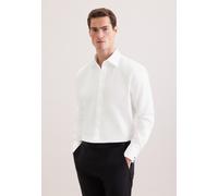 Smokinghemd SEIDENSTICKER, Herren, Gr. XL (44), normale Ärmellängen, weiß, 100% Baumwolle, unifarben, regular fit, Doppelmanschette, Hemden, Gala Uni (40994847-44) weiß