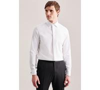 Smokinghemd SEIDENSTICKER "Schwarze Rose", Herren, Gr. XS (36), normale Ärmellängen, weiß, 100% Baumwolle, unifarben, slim fit, Doppelmanschette, Hemden, Gala Uni (16324553-36) weiß