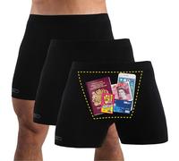 Smuggling Duds Boxer Brief Shorts - Anti Theft, Pickpocket Proof, Travel Pocket Underwear