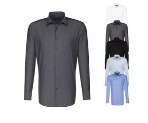 SN003000 Seidensticker Herren Hemd langarm moderne Passform Dark Blue 45