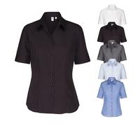 SN080605 Seidensticker Damen Bluse kurzarm moderne Passform White 44