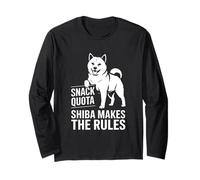Snackquote Shiba Macht die Regeln lustig Shiba Inu Dog Langarmshirt