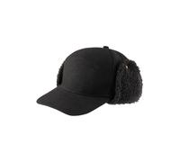 Snapback Cap BRANDIT "Brandit Herren Lumberjack Wintercap", Herren, Gr. onesize, schwarz, 95% Polyester, 5% Wolle, Caps (67706238-0) schwarz