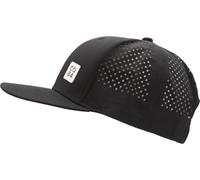 Snapback Cap CHILLOUTS "Owaka Hat", Herren, schwarz, Kunstfaser, gepunktet, unifarben, Caps, sportlich, atmungsaktiv mit perforierten Seitenteilen (76268428-0) schwarz
