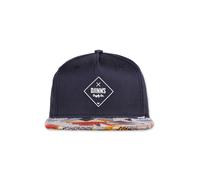 Snapback Cap DJINNS "Djinns Djinns 5p Sb Rubber Aztek 5 Panel Caps", Damen, Gr. onesize, navy, 63% Baumwolle, 34% Polyester, 3% Elasthan, Caps (90693938-0) navy