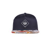 Snapback Cap DJINNS "Djinns Djinns 5p Sb Rubber Aztek 5 Panel Caps", Herren, Gr. onesize, navy, 63% Baumwolle, 34% Polyester, 3% Elasthan, Caps (90693938-0) navy