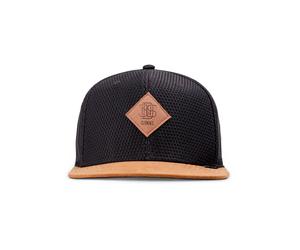 Snapback Cap DJINNS "Djinns Djinns 6P Honey Snapback Cap", Herren, Gr. onesize, schwarz, 100% Polyester, Caps (49971067-0) schwarz