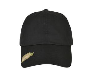 Snapback Cap FLEXFIT "Flexfit Unisex Recycled Polyester Dad Cap", Herren, Gr. onesize, schwarz, 100% Polyester (Recycelt), unifarben, Caps (51875113-0) schwarz
