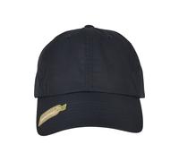 Snapback Cap FLEXFIT "Flexfit Unisex Recycled Polyester Dad Cap", Herren, Gr. onesize, schwarz (navy), 100% Polyester (Recycelt), unifarben, Caps (95235748-0) navy