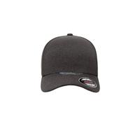 Snapback Cap FLEXFIT "Flexfit Unisex Unipanel Melange Cap", Herren, Gr. S/M, melangeschwarzgrau, 95% Polyester, 5% Elasthan, unifarben, Caps (42052245-S) melangeschwarzgrau