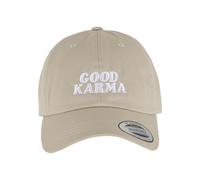 Snapback Cap MISS TEE "Miss Tee Good Karma Dad Cap", Herren, Gr. onesize, stone, 100% Baumwolle, Caps (32831638-0) stone
