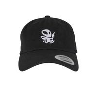 Snapback Cap MISTERTEE "MisterTee Alien Run Low Profile Cotton Twill", Herren, Gr. onesize, schwarz, 100% Baumwolle, bedruckt, Caps (99623240-0) schwarz
