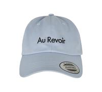 Snapback Cap MISTERTEE "MisterTee Herren Au Revoir Dad Cap", Herren, Gr. onesize, lightblau, weiß, 100% Baumwolle, bedruckt, Caps (69330068-0) lightblau, weiß