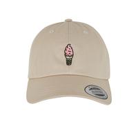 Snapback Cap MISTERTEE "MisterTee Herren Ice Cream Dad Cap", Herren, Gr. onesize, stone, 100% Baumwolle, unifarben, Caps (91452154-0) stone
