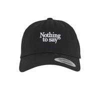 Snapback Cap MISTERTEE "MisterTee Nothing To Say Wooly Combed Cap", Herren, Gr. onesize, schwarz, 100% Baumwolle, Caps (15693627-0) schwarz