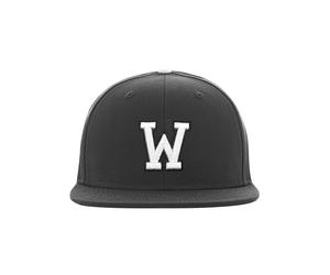 Snapback Cap MSTRDS "MSTRDS Unisex Letter Snapback", Herren, Gr. htgrey/Y, schwarz (w), 100% Baumwolle, unifarben, Caps (12173014-2) w