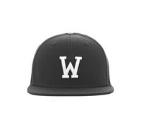 Snapback Cap MSTRDS "MSTRDS Unisex Letter Snapback", Herren, Gr. htgrey/Y, w, 100% Baumwolle, unifarben, Caps (12173014-2) w