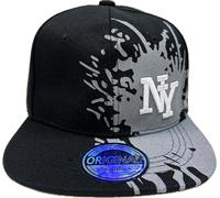 Snapback USA Cap Teenie Erwachsene Kappe Basecap Mütze Trucker Cappy Sport NY Teenie Grafiti Style (DE/NL/SE/PL, Alphanumerisch, Einheitsgröße, Schwarz Grau S)